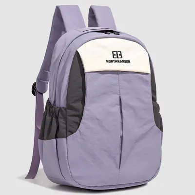 Women's Color-Block Lightweight Backpack for Students and Outdoor Use - 1