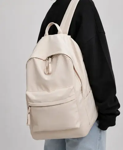 16-inch Laptop Backpack Outdoor Sports Solid Color Logo Printable - 9