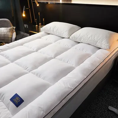 Five-Star Hotel Mattress Feather Fiber Soft Pad Thick Tatami Mat Topper for Home Guesthouses Rental Bedding