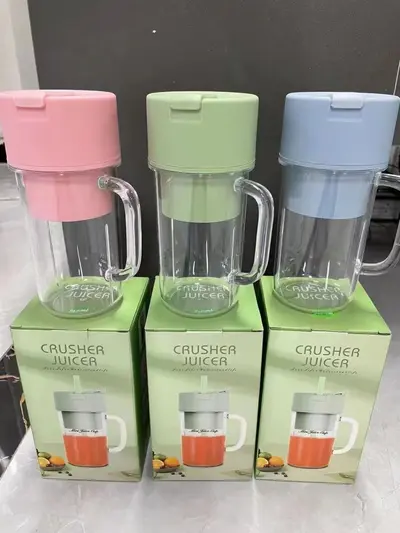 跨境吸管榨汁杯家用榨汁机USB充电便携式果汁机户外随行杯六页刀 - 7