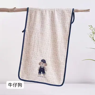 Animal Paradise Towel Set Cartoon Embroidered Coral Fleece Bath Towels Highly Absorbent Quick-Drying Shed-Resistant - 10
