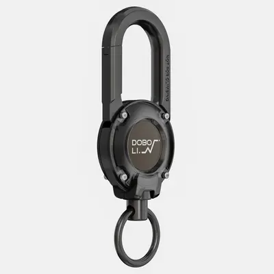 Cross-border new metal carabiner keychain for Apple AirTag locator anti-lost protective case keyring