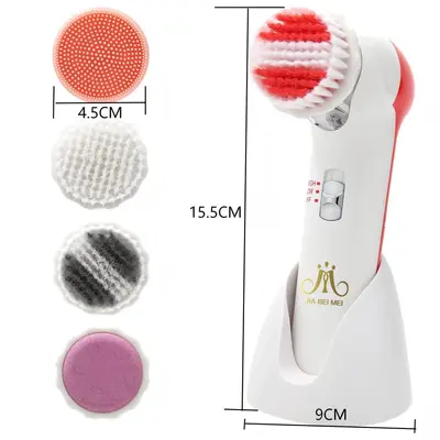 Jiabomei Cross-border 2025 New Home Type 5-in-1 Electric Face Cleansing Device for Sensitive Skin, Popular Facial Care Device