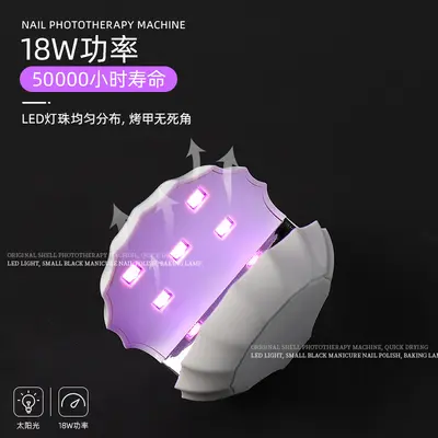 Mini kabuk şeklinde tırnak lambası, LED, oje kurutma makinesi