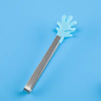 Yeni yaratıcı silikon gıda klipleri buz klipleri rahat paslanmaz çelik mini gıda klipleri aperatifler tatlı şeker küpü klipleri - 10