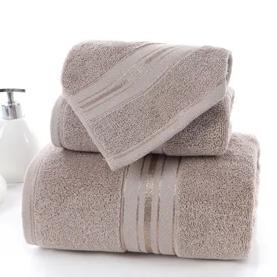 Bath towel pure cotton 70x150 thickened absorbent - 12