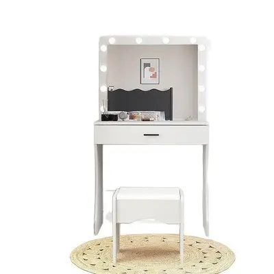 Board-Style Minimalist Dressing Table