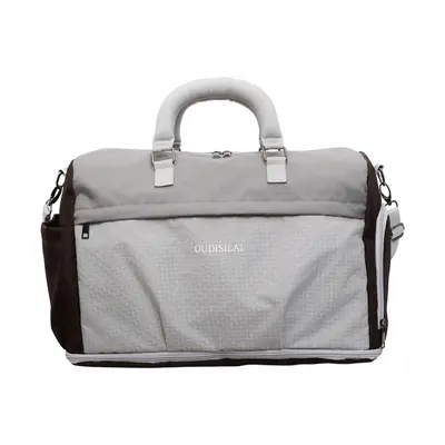 Expandable travel bag with shoe compartment, wet-dry separation