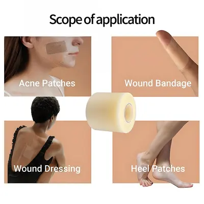 Hydrocolloid Wound Dressing Roll, Large, Oil-Absorbing Nose Patch