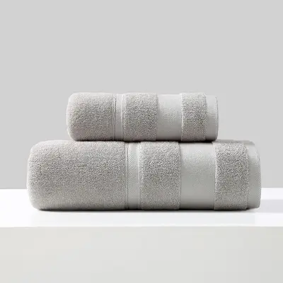 Bath towel set, 100% cotton, thick - 11