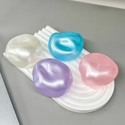 Sıkmalı Pearlescent Vazelin Stres Topu, 6 Renk - 4
