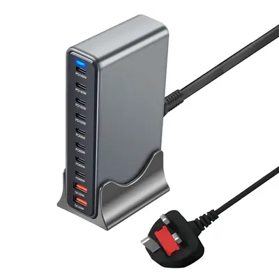 Sınır Ötesi Bestseller 800W Nitrid Galyum Süper Hızlı Şarj Cihazı Telefon Bilgisayar Çok Fonksiyonlu Şarj Aleti USB Masaüstü Şarj İstasyonu