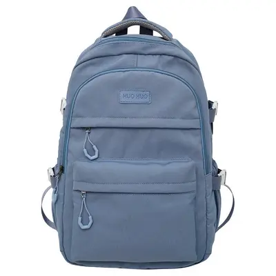 Large-Capacity Korean-Style Backpack, Solid Color, Durable Student Schoolbag - 8