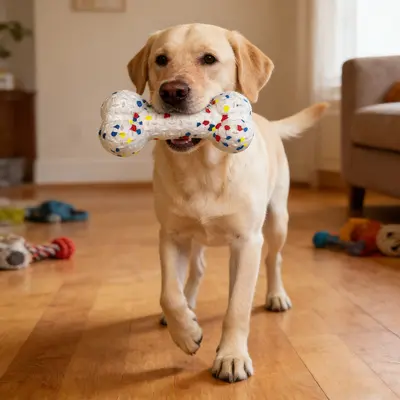 ETPU Bone Dumbbell Dog Toy, Durable Chew-Resistant - 5