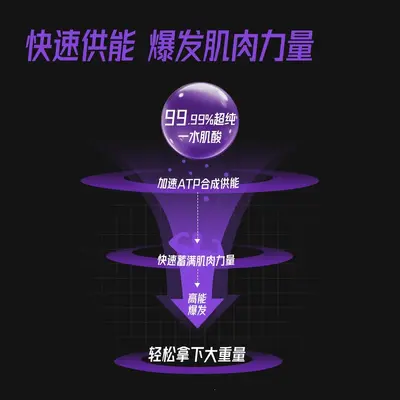 FoYes一水肌酸纯肌酸粉便携小包装耐力爆发运动健身补剂正品保障 - 3