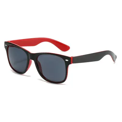 Gift Sunglasses, Two-Tone Riveted Black Sunglasses - 8