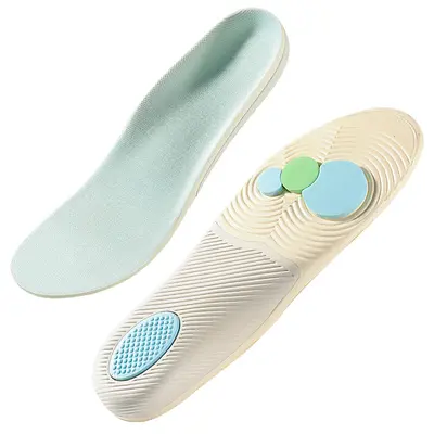 Flat Foot Arch Support Insoles for Men and Women, Straight Leg Gadget, Sports Sweat-Absorbing Deodorizing Pain-Relieving Insoles, Prevents Fatigue When Standing for Long Periods
