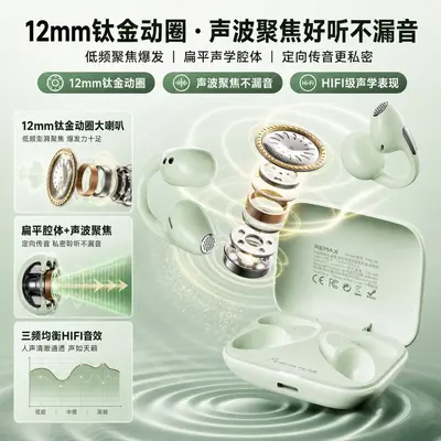 Remax open-ear hook Bluetooth headphones with ENC noise reduction