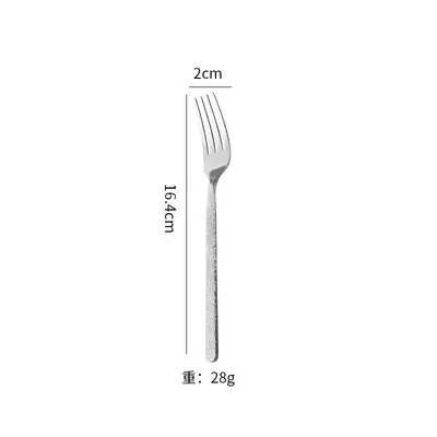 Factory Wholesale Stone-grain Stainless Steel Cutlery Set Spoon Steak Knife Fork Dessert Spoon Ice Spoon Stainless Steel Tableware - 11