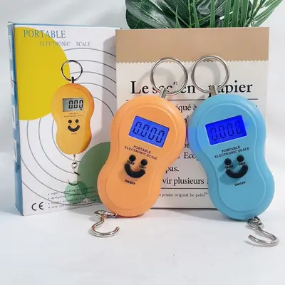 Portable electronic scale, gram precision, spring