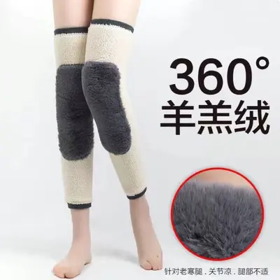 Fleece-Futter Dicke rutschfeste warme Knieschützer für Damen und Herren