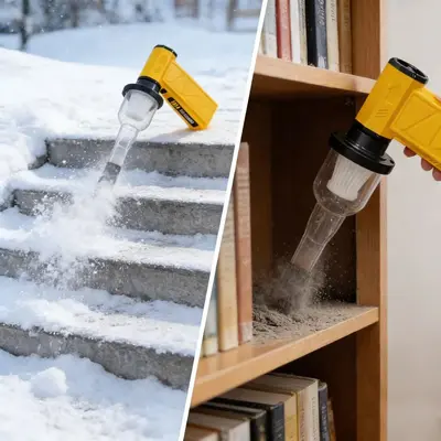 Handheld Powerful Turbo Fan with Light, Blower and Vacuum - 3