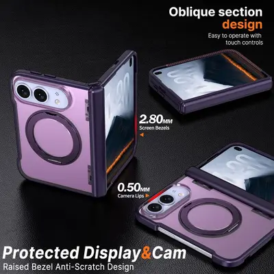 iPhone Duo case with stand, spring hinge, foldable protective