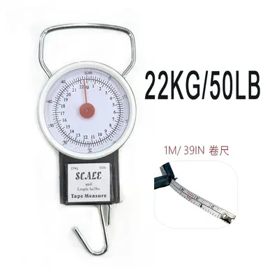 Tragbare Handwaage mit Federschleifer 22/35 kg Haushalts-Mechanische Hängewaage Hängewaage Geschenk kleine Hängewaage Gepäckwaage - 7