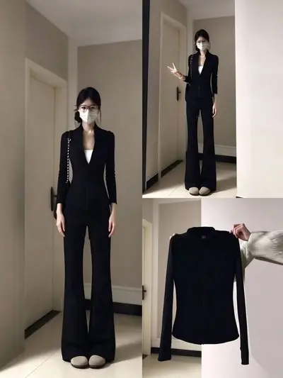 套装女2026秋冬季运动健身紧身防晒衣辣妹普拉提瑜伽服裤子两件套