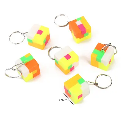 Creative Children's Intelligence Cube Building Blocks with Keychain - 6