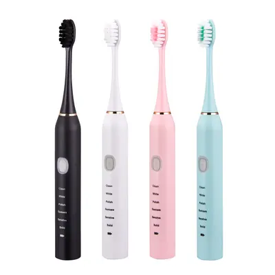 Sonic Electric Toothbrush, 6 Speeds, USB Rechargeable, Waterproof - 6