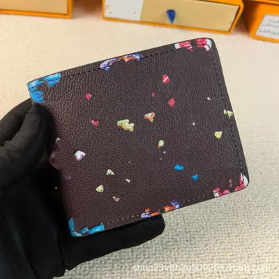 驴钱包卡包丝印卡通护照夹真皮甜甜圈钱夹二折护照包多功能证件包 - 8