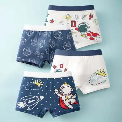 Çocuk Erkek Boxer İç Çamaşırı, %100 Pamuk, A Sınıfı, Sıkıştırmayan Bel - 8