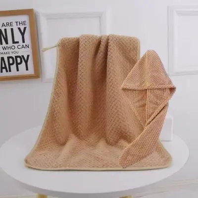 Korallenfarbenes Polar-Handtuchset mit Ananasdesign, extra dick, saugfähig, fusselarm, für Gesichtsreinigung und Bad, Großhandel, saugfähig, fusselarm. - 8