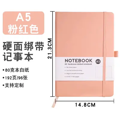 A5 Strap Notebook, Portable, Custom Logo - 12