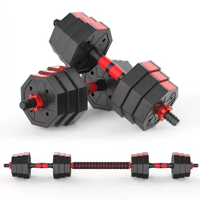Achteckiges Hantelset Langhantel Kettlebell verstellbar