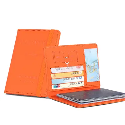 Pasaport koruma kılıfı, PU, elastik bantlı - 10