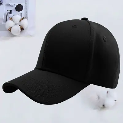 Reine Baumwolle Baseballkappe mit individualisiertem Logo Großhandel Damen Sommer Herbst Sonnenschirm Sonnenhut Ente Zunge Kappe Druck Stickerei - 12