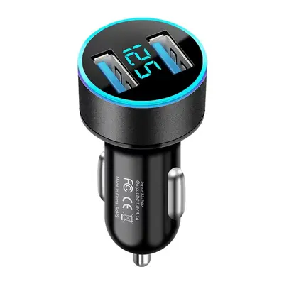 Emniyet çekiçli araba şarjı küçük çelik top araba şarjı dijital ekran sabit 12.5 araba şarjı USB + PD QC3.0 hızlı şarj - 13