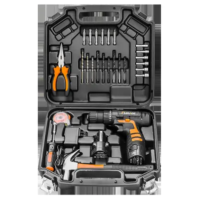 Multi-function cordless drill with lithium battery and tool kit - 6