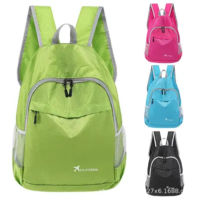 2025 new model outdoor backpack for men and women, lightweight leather bag, foldable backpack, portable waterproof climbing bag for travel - 5