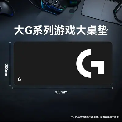 Logitech G-Serie Gaming-Mauspad, dick, rutschfeste Gummiunterseite