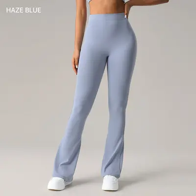 Damen-Yoga-Schlaghose, hohe Taille, Po-Lifting, DCK014 - 11