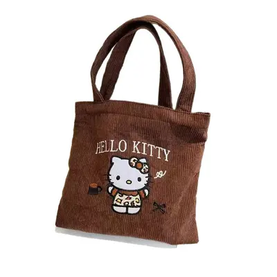Neue Original KT Katzen Cord Handtasche Kosmetiktasche mit gehobener Optik Mini vielseitig große Kapazität Wasser- und Creme Aufbewahrungstasche Tragbar - 6