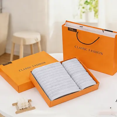 Havlu banyo havlusu 3'lü set, hediye kutusu - 9