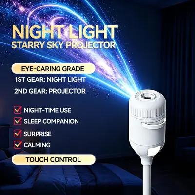 In Stock Viral Star Projector Light USB Mini Projector Night Light Bedroom Sleep Starry Sky Atmosphere Lamp
