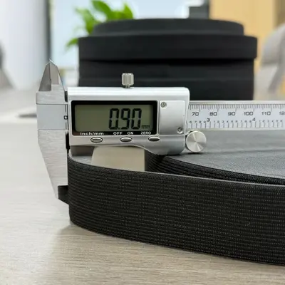Siyah ve Beyaz Örme Lastik Bant 0,4-10 cm, Pantolon İçin - 8