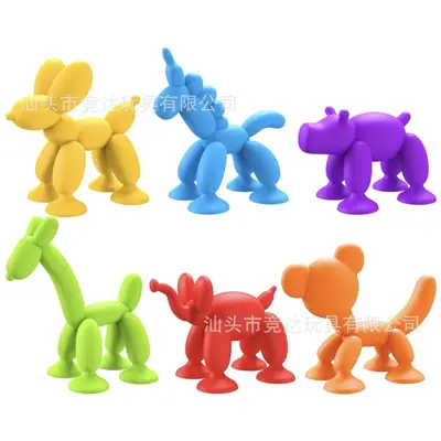 Soft Suction Cup Baby Building Blocks, Large Pieces, Portable Early Education Toy