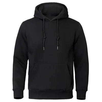 Hooded Fleece Sweatshirt, Unisex, Loose Fit, Spring