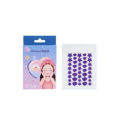 Hydrocolloid Acne Patch with Cartoon Star Design and Essential Oil - 9